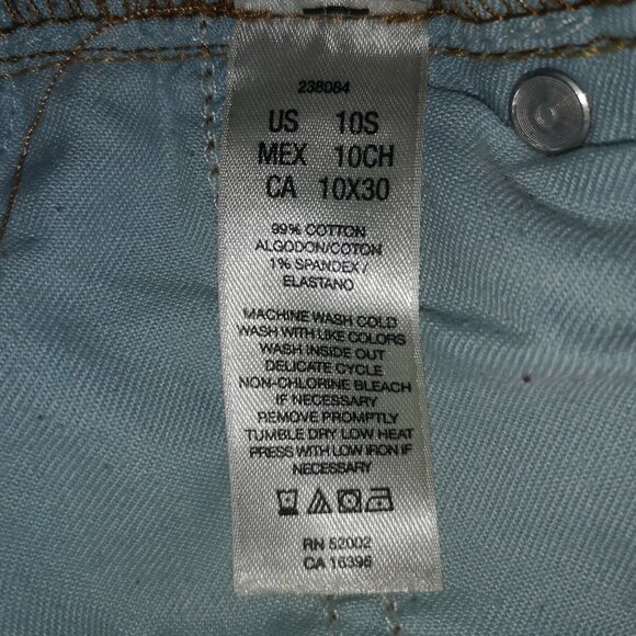 DKNY Ladies Slight Flare Leg Blue Jeans - Picture 4 of 11